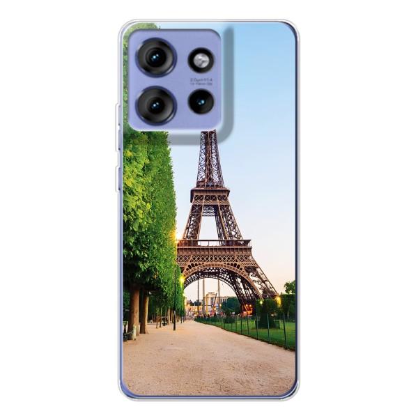 Чохол Ейфелева Вежа Motorola Edge 50 - (AlphaPrint) – Дорога до Парижу