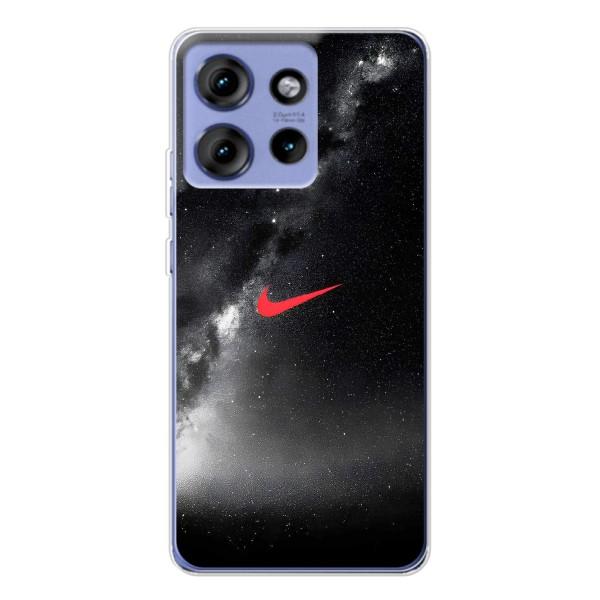 Чехол для Motorola Edge 50 - с принтом Найк (AlphaPrint) – Найк красный