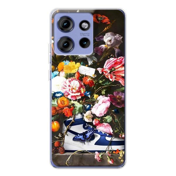 Чехол для Motorola Edge 50 - с принтом Найк (AlphaPrint) – Стиль Найк