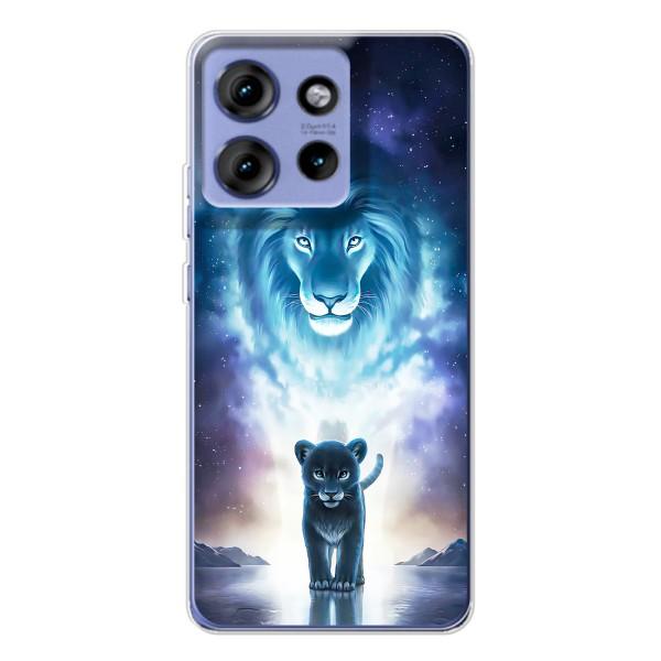 Чехол со Львом для Motorola Edge 50 (VPrint) – Маленький лев