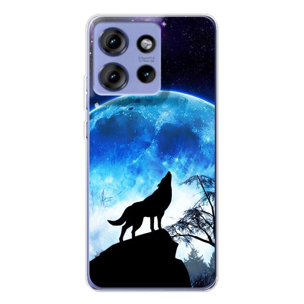 Защитные чехлы для Эдж 50 (AlphaPrint) (ХИТ продаж) ВОЛК – Волк на луну