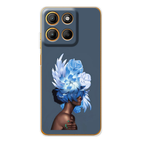 Чехлы (ART) Цветы на Motorola Edge 60 Fusion (VPrint) – Цветы на голове