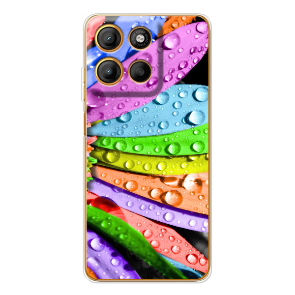 Чехлы (ART) Цветы на Motorola Edge 60 Fusion (VPrint) – Семицветик