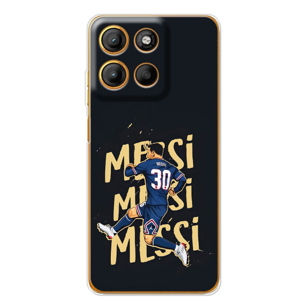 Чехлы для Motorola Edge 60 Fusion (Leo чемпион) (AlphaPrint) – Messi ПСЖ