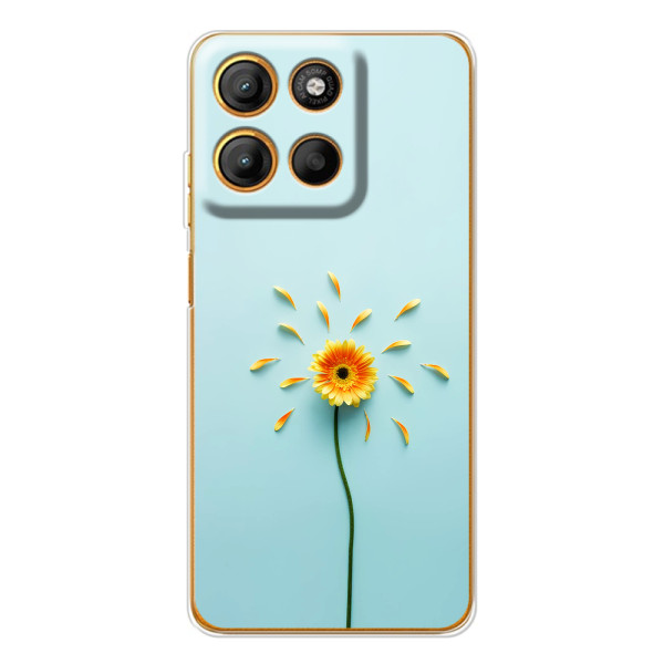 Чехлы с Цветами для Motorola Edge 60 Fusion (VPrint) – Желтый цветок