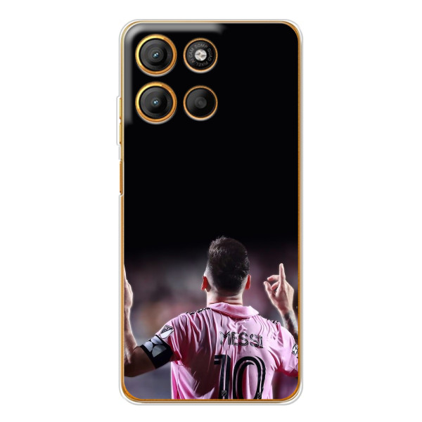 Чехол Месси футболист для Motorola Edge 60 Fusion – Месси в Интер