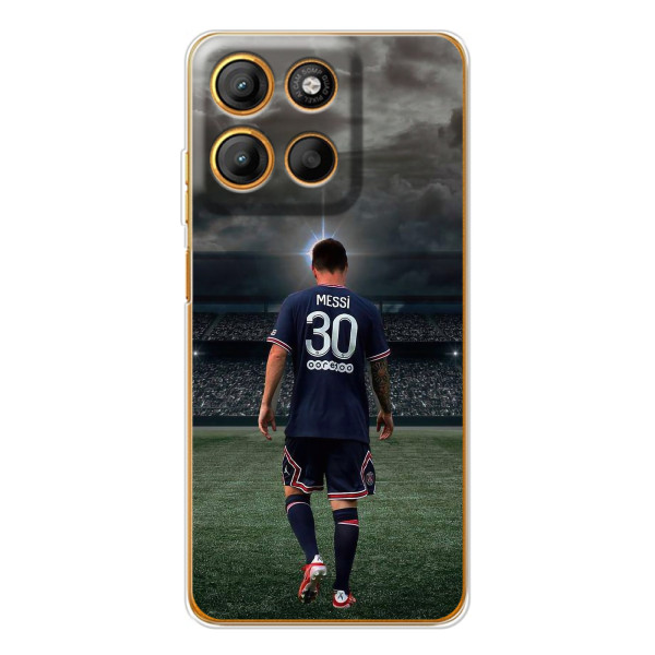 Чехол Месси футболист для Motorola Edge 60 Fusion – Месси в ПСЖ