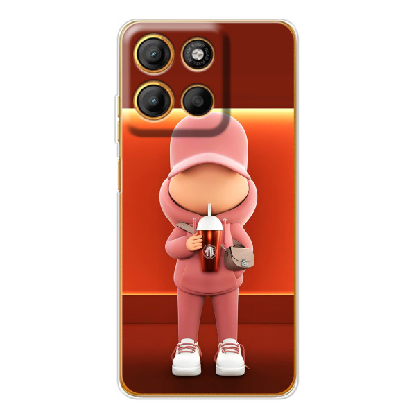 Крутые Чехлы Луи Виттон для Motorola Edge 60 Fusion (AlphaPrint) – С Кофе