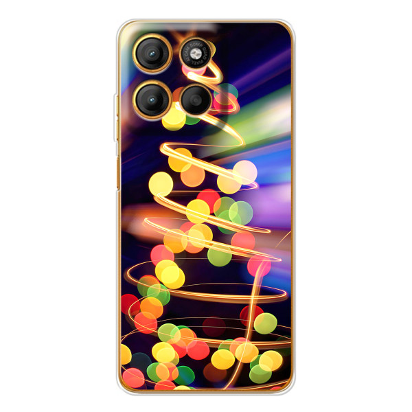 Новогодние Чехлы для Эдж 60 Фюжин (VPrint) – Елка с гирлянд