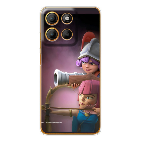 Чехол з героями Клеш Рояль для Motorola Edge 60 Fusion – Три мушкетёра