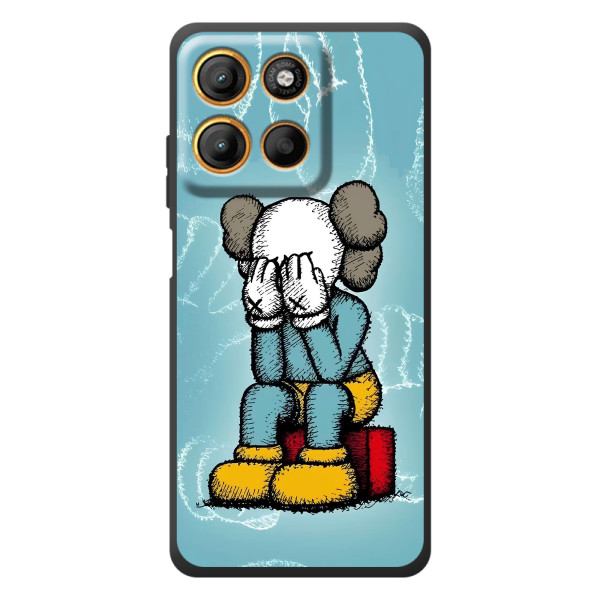 Чехлы для Motorola Edge 60 Neo - Bearbrick Louis Vuitton (PREMIUMPrint)