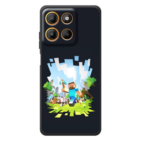 Чохол Майнкрафт на Motorola Edge 60 Neo (AlphaPrint) Minecraft