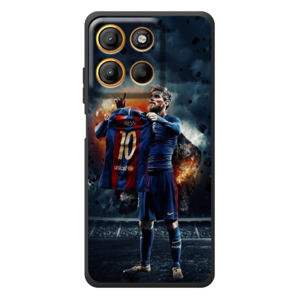 Чехол Месси футболист для Motorola Edge 60 Neo – Месси с футболкой