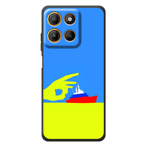 Чехол с принтом (Русский корабль...) для Мотельора Эдж 60 Нео (AlphaPrint)