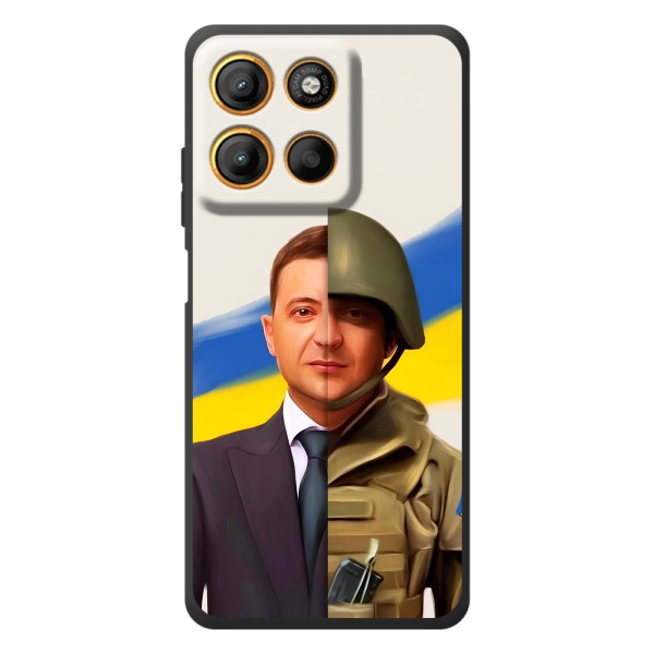 Чехол для Motorola Edge 60 Neo (AlphaPrint - с принтом Зеленского)