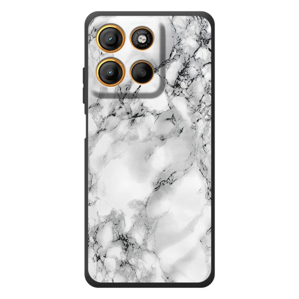 Чехол с текстурой Мрамора на Моротора Эдж 60 Нио – Белый мрамор