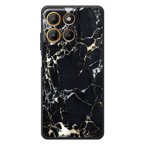 Чехол с текстурой Мрамора на Моротора Эдж 60 Нио – Чёрный мрамор