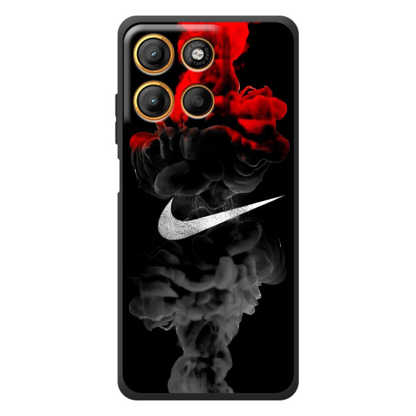 Чехол с логотипом Найк на Motorola Edge 60 Neo – Найк на черном