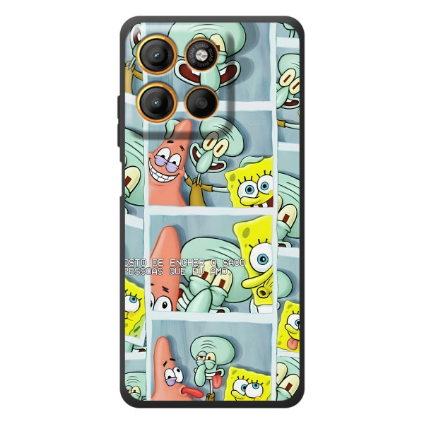 Силиконовый чехол Спанч Боб на Моротора Эдж 60 Нио – Фото-БоБ