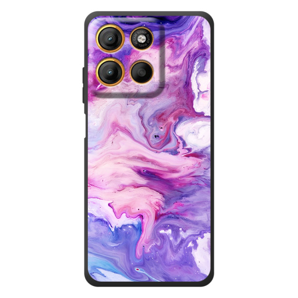 Чехлы с тематикой "Мрамор" на Моротора Эдж 60 Нио – Фиолетовый мрамор