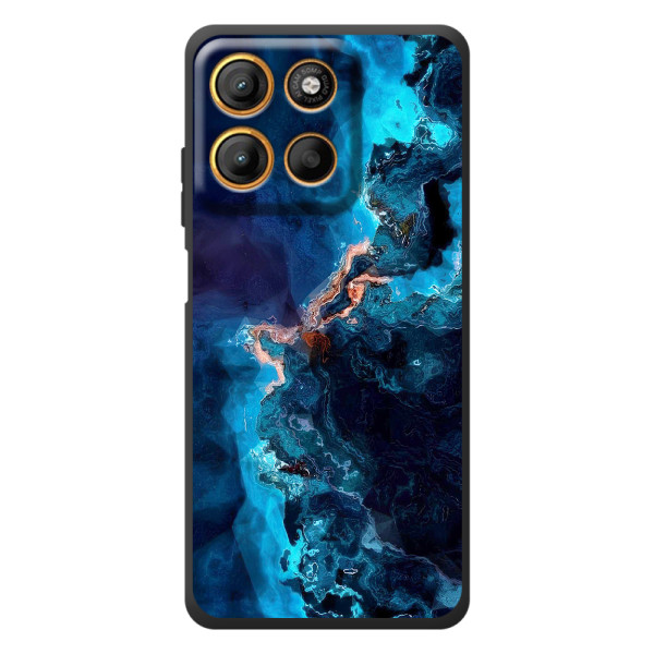 Чехлы с тематикой "Мрамор" на Моротора Эдж 60 Нио – Синий мрамор