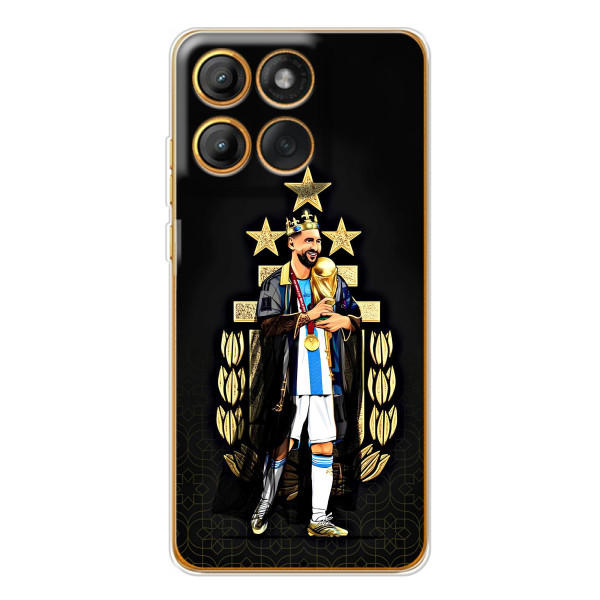 Чехлы для Motorola Edge 60 Pro (Leo чемпион) (AlphaPrint) – Месси Король