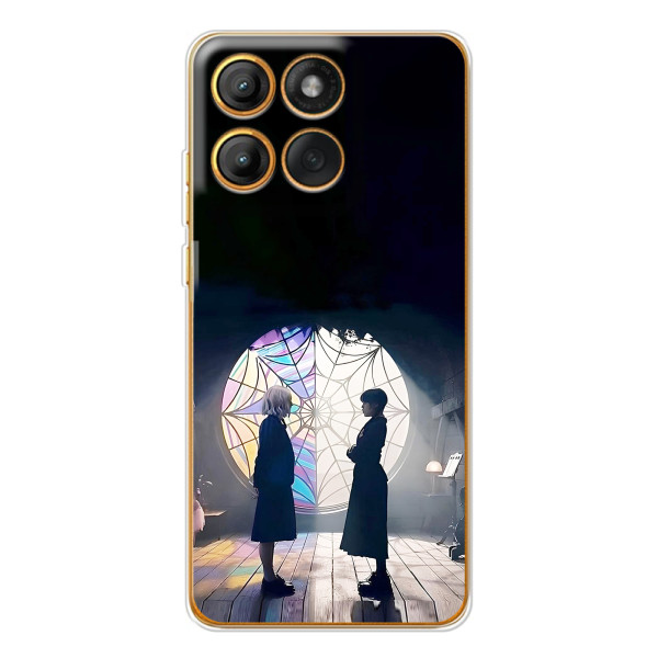 Чехлы Венсдей на Motorola Edge 60 Pro Уэнсдей (AlphaPrint) – Уэнздей и Инид