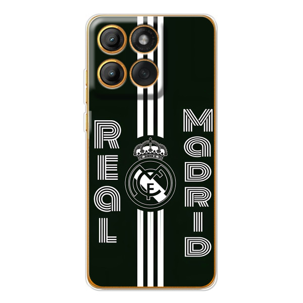 ФК Реал Мадрид чохли для Motorola Edge 60 (AlphaPrint) – чорно білий Реал