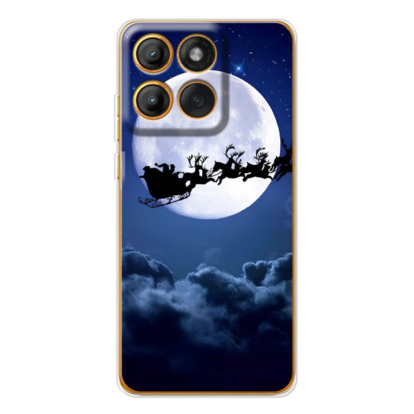 Новорічні Чохли для Едж 60 (VPrint) – Санта - місяць