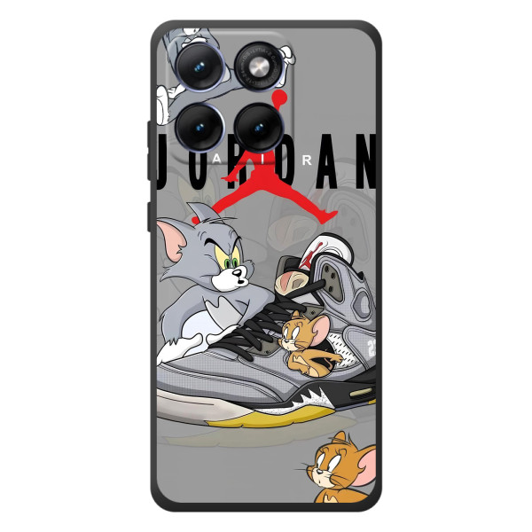 Силиконовый Чехол Nike Air Jordan на Мо Motorola Edge 70 Фюжн Плюс – Air Jordan