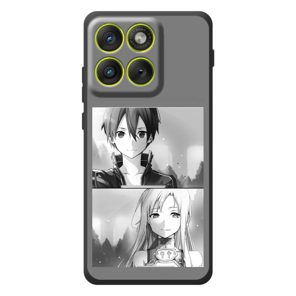 Чехол с персонажами АНИМЕ на Motorola Edge 70 – Кирито-Асуна