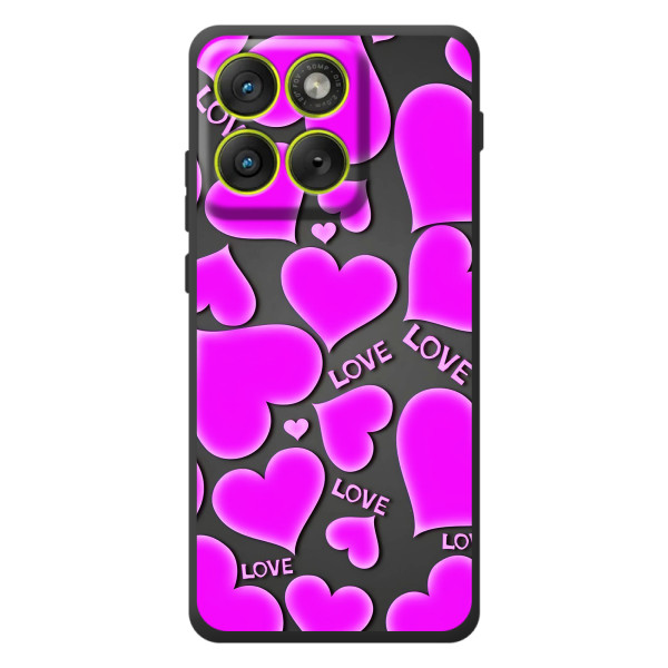 Чехлы для любимой на \[Введите запрос]Motorola Edyzh 70 (VPrint) – Pink hearts