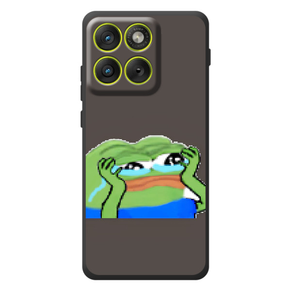 Чехлы с картинкой  Жаба Мем на Motorola Edge 70 – Плач лягушки