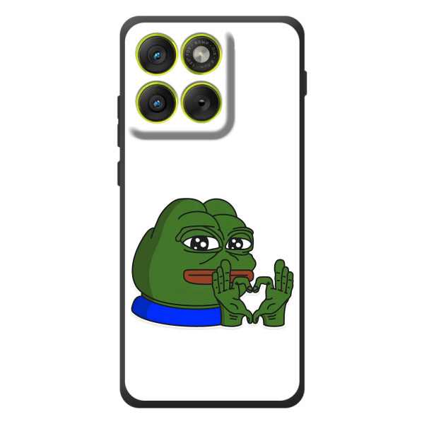 Чехлы с картинкой  Жаба Мем на Motorola Edge 70 – Жаба сердечко