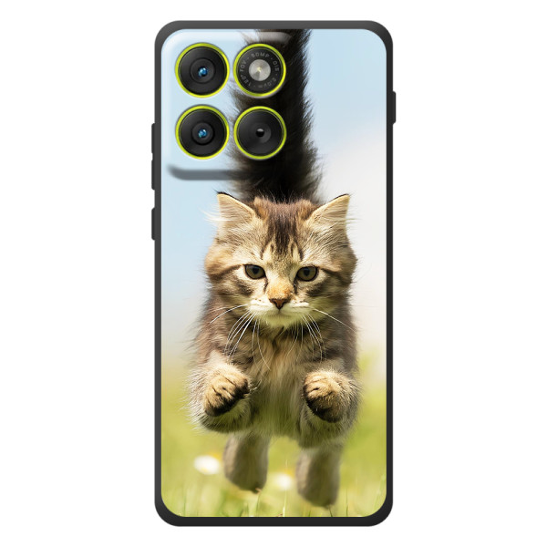 Чохли з Котиками для Motorola Edge 70 (VPrint) – Прижок кота