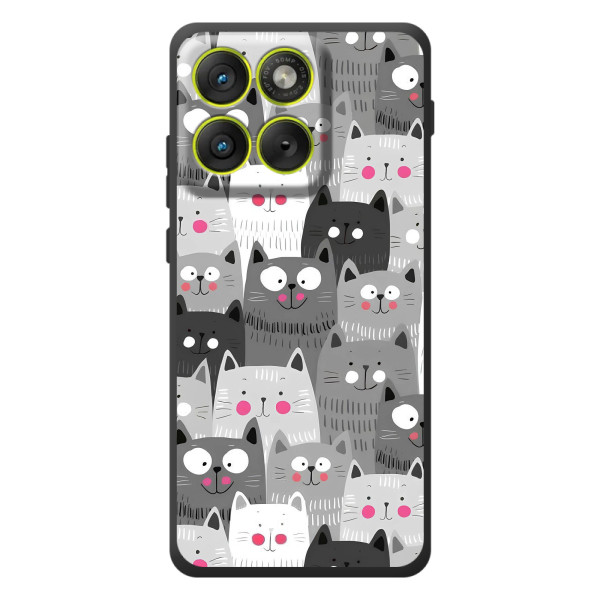 Чохли з Котиками для Motorola Edge 70 (VPrint) – Мальовані котики