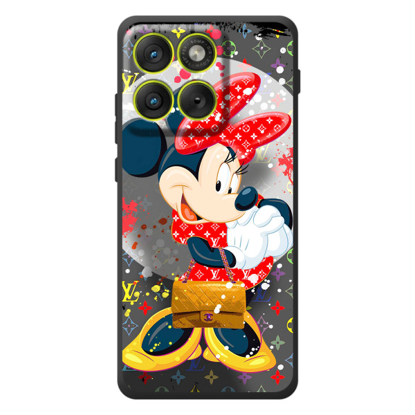 Чохол Disney Mouse Motorola Edge 70 (PREMIUMPrint) – Minni з бантіком
