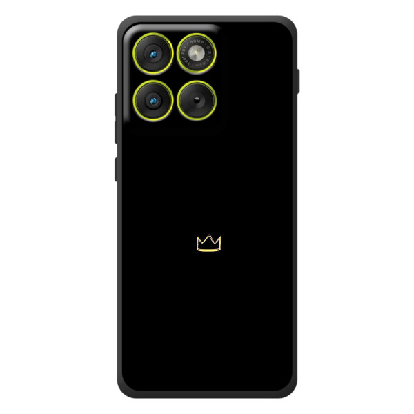 Чехол (Корона на чёрном фоне) для Мо Motorola Edge 70 – Мини корона