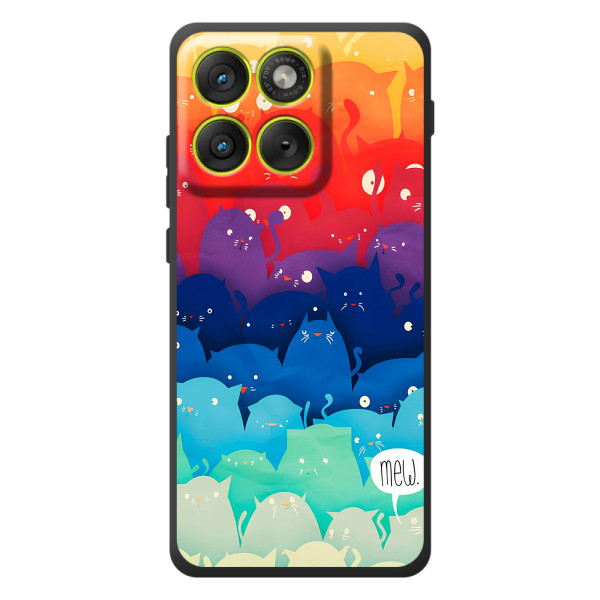 Чохол на Motorola Эд $\overline{ж}70 з Котиками (VPrint) – Mew