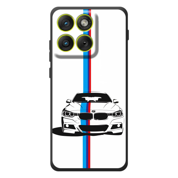 Чохол для Motorola Эд $\overline{ж}70 - з принтом БМВ (AlphaPrint) – Машина БМВ