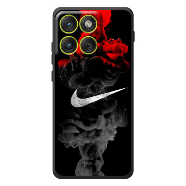 Чехол с логотипом Найк на Motorola Edge 70 – Найк на черном