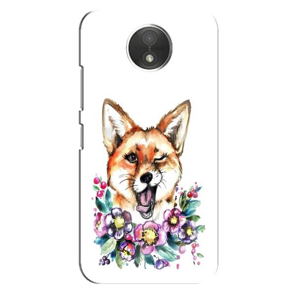 Чехлы с картинкой Лисички для Motorola Moto C (XT1750) (VPrint) – Веселая лисичка