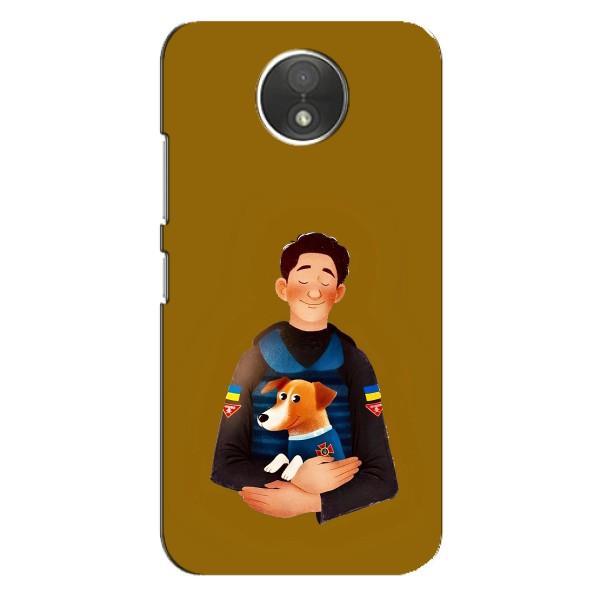 Чехлы с картинкой собаки Патрон для Motorola Moto C (XT1750) (AlphaPrint) – ЗСУ Патрон