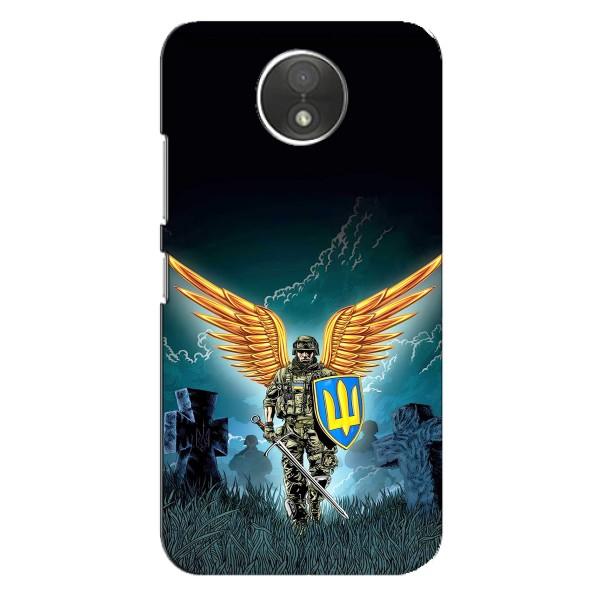 Чехлы с картинкой ЗСУ для Motorola Moto C (XT1750) (AlphaPrint) – Солдат ЗСУ