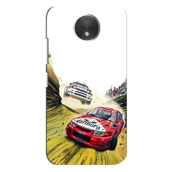 Чехлы с Машинами на Моторола МОТО C ХТ1750 (VPrint) – Гоночные Тачки