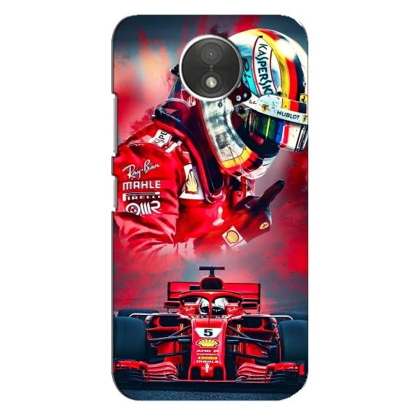 Чехлы с Машинами на Моторола МОТО C ХТ1750 (VPrint) – Гонщик