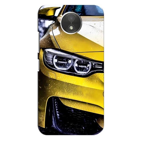 Чехлы с Машинами на Моторола МОТО C ХТ1750 (VPrint) – Желтая машина
