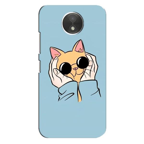 Чохол на . Motorola Moto C (.XT1750.) з Котиками (VPrint) – Котик в окулярах
