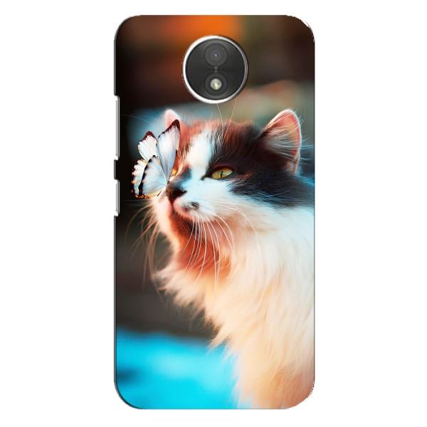 Чохол на . Motorola Moto C (.XT1750.) з Котиками (VPrint) – Котик з метеликом