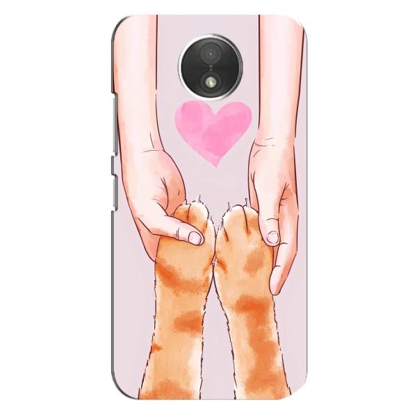 Чохол на . Motorola Moto C (.XT1750.) з Котиками (VPrint) – Любовь до котиків